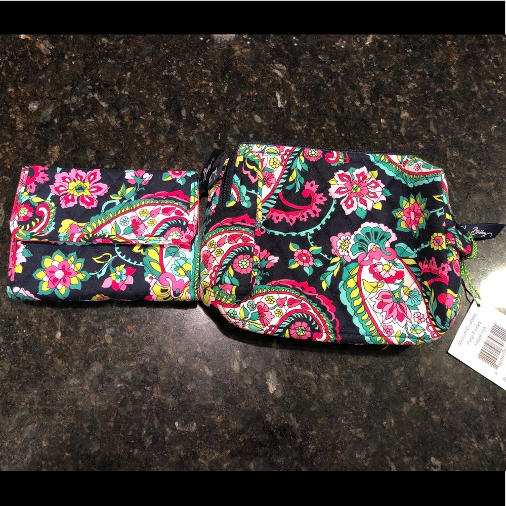 Vera Bradley wallet & makeup bag